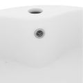 vidaXL Luxusné umývadlo, prepad, matné biele 36x13 cm, keramika