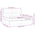 vidaXL Boxspring posteľ s matracom zelená 200x200 cm látka