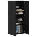 vidaXL Highboard 80 x 39 x 178 cm Kompozitné drevo Čierny dub