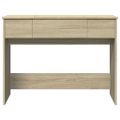 vidaXL Toaletný stolík so zrkadlom dub sonoma 100x45x76 cm