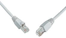 Solarix - patch kabel CAT5E SFTP PVC 7m šedý snag proof