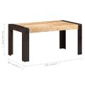 vidaXL Jedálenský stôl 160x80x76 cm masívne mangovníkové drevo