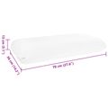 vidaXL Spací vankúš 70 x 36 x 13 cm Stredný Gélová pamäťová pena Biela