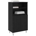 vidaXL Highboard Čierna 60 x 36 x 110 cm Kompozitné drevo