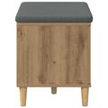 vidaXL Predsieňová lavica Remeselný Dub 60 x 38 x 46 cm