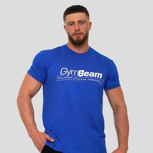 Tričko Willpower Royal Blue - GymBeam, veľkosť L, veľkosť oblečenia L