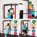 Multifunkčný posilňovací stojan - Power Rack HMS KLT22 červený