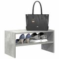 vidaXL Regál na topánky stohovateľné betónovo sivé 60x30x30,5 cm