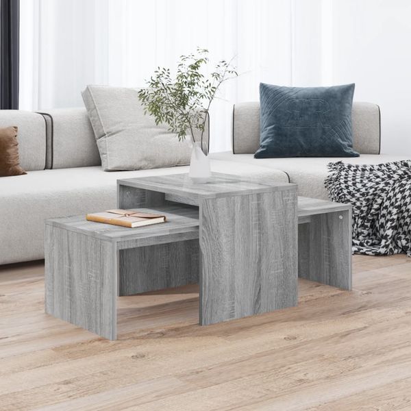 vidaXL Konferenčný stolík sivý dub sonoma 100x48x40cm spracované drevo