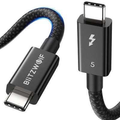 BlitzWolf BW-HDC8 240W kábel USB-C na USB-C, 0,.5m (čierny)