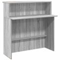 vidaXL Recepčný stôl sivý dub sonoma 200x50x103,5 cm kompozitné drevo