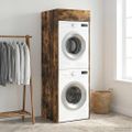 vidaXL Kabinet na práčku s úložiskom Dymová dub 67,5 x 68 x 200 cm