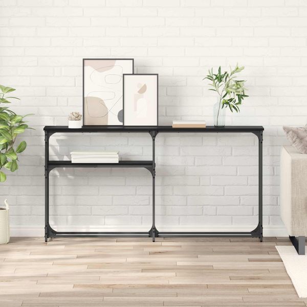 vidaXL Konferenčnýstolík Čierny dub 146 x 22.5 x 75 cm