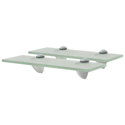 vidaXL Nástenná polička 2 ks sklo 30x10 cm 8 mm