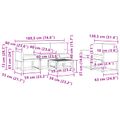 vidaXL Záhradná súprava gaučov 6 ks Prírodná a krémová