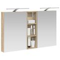 vidaXL Set kabinetov do kúpeľne 3 ks 100 x 10,5 x 60,5 cm
