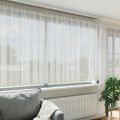 vidaXL Čipková záclona Biela 140 x 500 cm Polyester