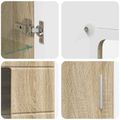 vidaXL Servírovacia skriňa FLORIN 55,5 x 29 x 100 cm Sonoma dub