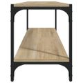 vidaXL TV skrinka dub sonoma 100x33x41 cm spracované drevo a oceľ