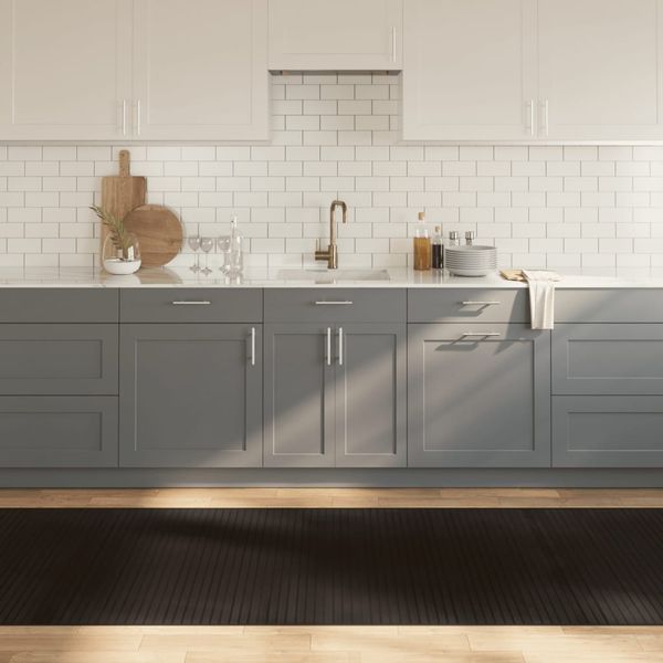 vidaXL Koberec obdĺžnikový tmavohnedý 100x400 cm bambus