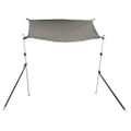 vidaXL Tieniaci nadstavec v tvare T antracitový 174x205x(115-194) cm