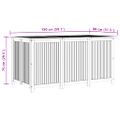 vidaXL Záhradný úložný box 150x80x75 cm masívne akáciové drevo