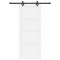 vidaXL Posuvné dvere ORKDAL 83 x 202 cm Borovicový masív Biela