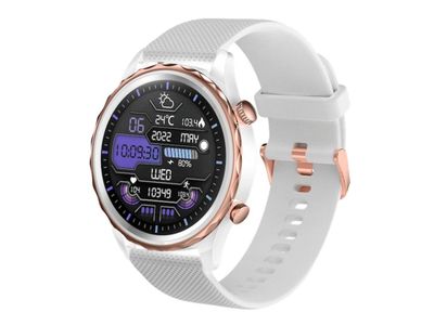CARNEO Queen HR+/44mm/Rose Gold/Šport Band/White