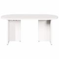 vidaXL Konferenčný stolík Biela 80 x 39,5 x 35 cm Borovicový masív