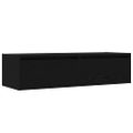 vidaXL TV skrinka s LED svetlami čierna 100X35,5x25 cm