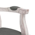 vidaXL Jedálenské stoličky 2 ks tmavosivé 62x59,5x100,5 cm látka