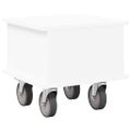 vidaXL TV stolík 37 x 35 x 35 cm Biela Kompozitné drevo