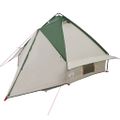 vidaXL Teepee stan pre 4 osoby 4 osoba Zelená a šedá
