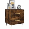 vidaXL Nočné stolíky 2 ks dymový dub 40x35x47,5 cm kompozitné drevo