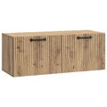 vidaXL Nástenná TV skrinka 78,5 x 31 x 30 cm Dub artisan
