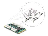 Delock - Sériový adaptér - PCIe Mini Card nízky profil - RS-232 x 8