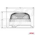 Výstražný maják W213b 3 skrutky R65 R10 18LED 12/24V IP56