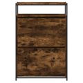 vidaXL Botník dymový dub 75x34x112 cm spracované drevo