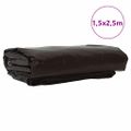 vidaXL Tarpaulin 650g / m² Hnedá 1,5 x 2,5 m Plátno s PVC povrchom