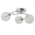 vidaXL Stropná lampa s 3 LED žiarovkami G9, 120 W