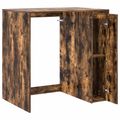 vidaXL Kabinet na práčku Dymová dub 87 x 60 x 89 cm Kompozitné drevo