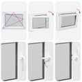 vidaXL Otočné a sklopné okno do suterénu RISOR 80 x 60 cm PVC a sklo