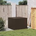 vidaXL Záhradný úložný box hnedý 291 l polyratan