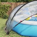 vidaXL Bazénový kopulovitý stan 405 x 405 x 192 cm PVC Priehľadná