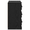 vidaXL Servírovacia skriňa Čierny dub 70 x 35,5 x 67,5 cm