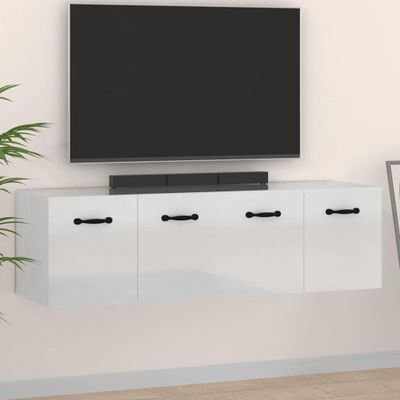 vidaXL Nástenné skrinky 2 ks lesklé biele 80x36,5x35 cm spracov. drevo