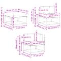 vidaXL Záhradná súprava gaučov 6 ks Prírodná a svetlosivá