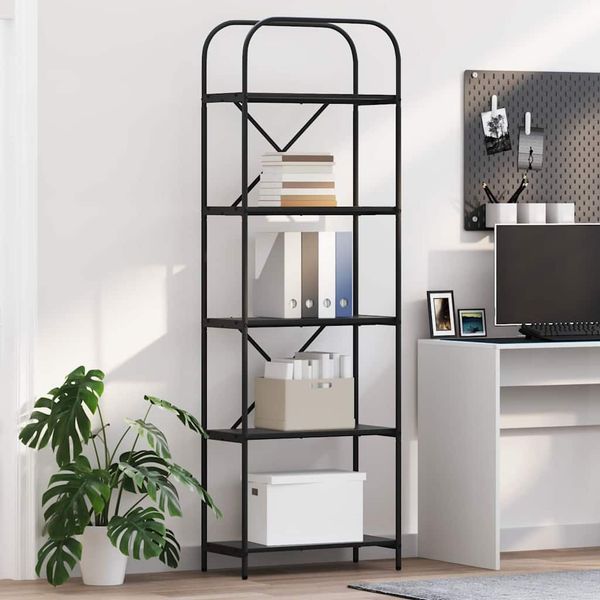 vidaXL Regál na knihy Čierny dub 60 x 30 x 183 cm Kompozitné drevo