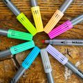 Obojstranné fixky s dvojitým hrotom vyprateľné 10 ks Pastel