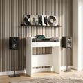vidaXL DJ stôl Biela 102 x 45 x 102 cm Kompozitné drevo